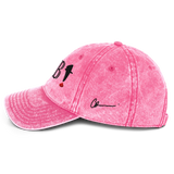 Bold & Curious Vintage Cotton Twill Cap hot pink