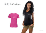 Bold & Curious Woman's t-Shirt (crew neck-not v neck